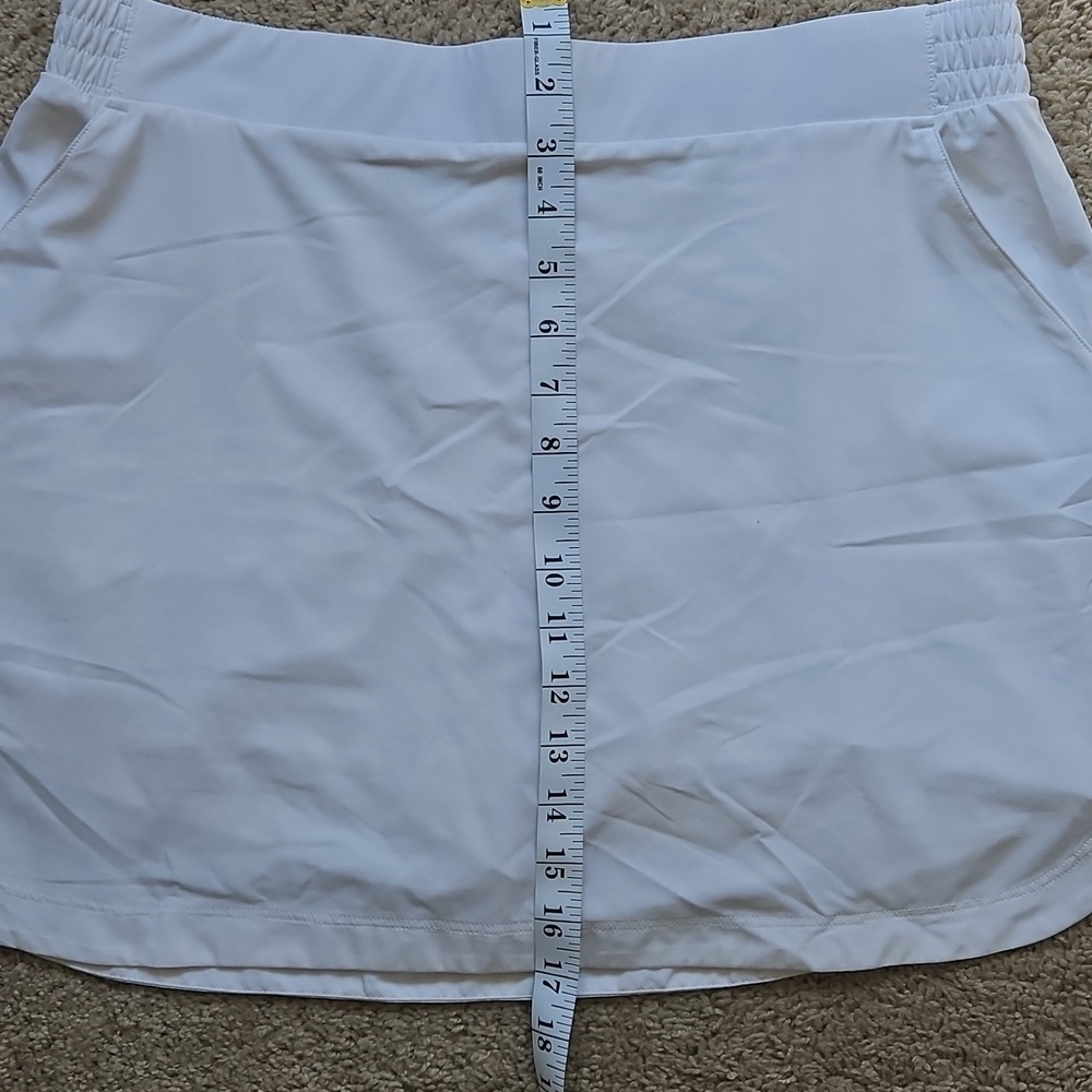 Calia White Tennis Skort, Size L - Picture 5 of 7